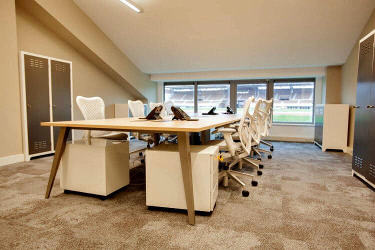 kantoorruimte flexplekken en vergaderruimtes in het olympisch stadion amsterdam